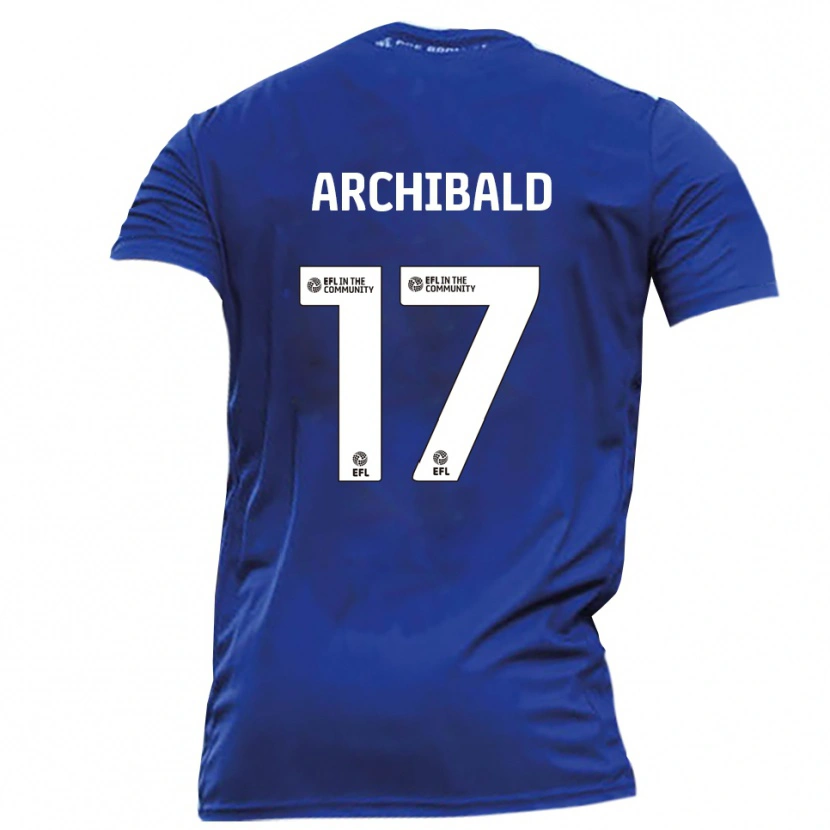Danxen Dames Sam Archibald #17 Blauw Wit Uitshirt Uittenue 2025/26 T-Shirt België