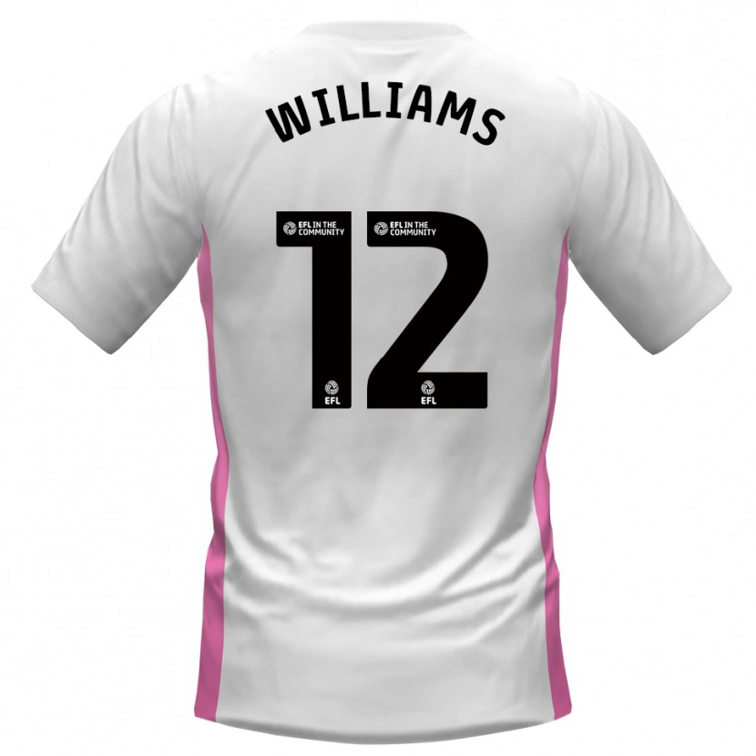 Danxen Dames Tyrone Williams #12 Wit Rood Uitshirt Uittenue 2025/26 T-Shirt België