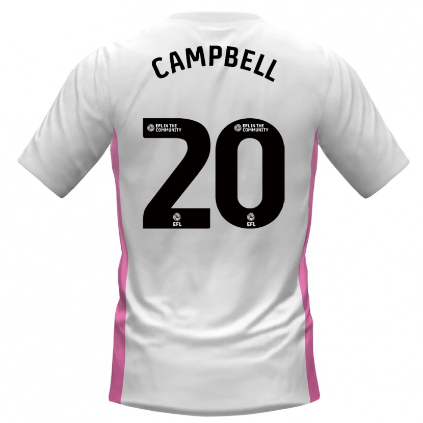 Danxen Dames Vontae Daley-Campbell #20 Wit Rood Uitshirt Uittenue 2025/26 T-Shirt België