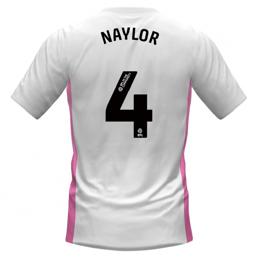 Danxen Dames Tom Naylor #4 Wit Rood Uitshirt Uittenue 2025/26 T-Shirt België