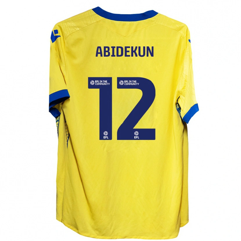 Danxen Dames Fela Abidekun #12 Geel Blauw Uitshirt Uittenue 2025/26 T-Shirt België