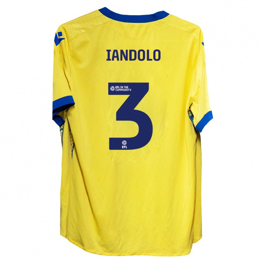 Danxen Dames Ellis Iandolo #3 Geel Blauw Uitshirt Uittenue 2025/26 T-Shirt België