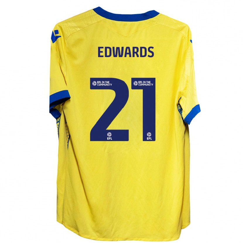 Danxen Dames Owura Edwards #21 Geel Blauw Uitshirt Uittenue 2025/26 T-Shirt België