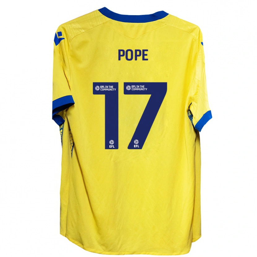 Danxen Dames Leah Pope #17 Geel Blauw Uitshirt Uittenue 2025/26 T-Shirt België