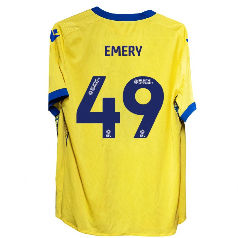 Danxen Dames Lennox Emery #49 Geel Blauw Uitshirt Uittenue 2025/26 T-Shirt België