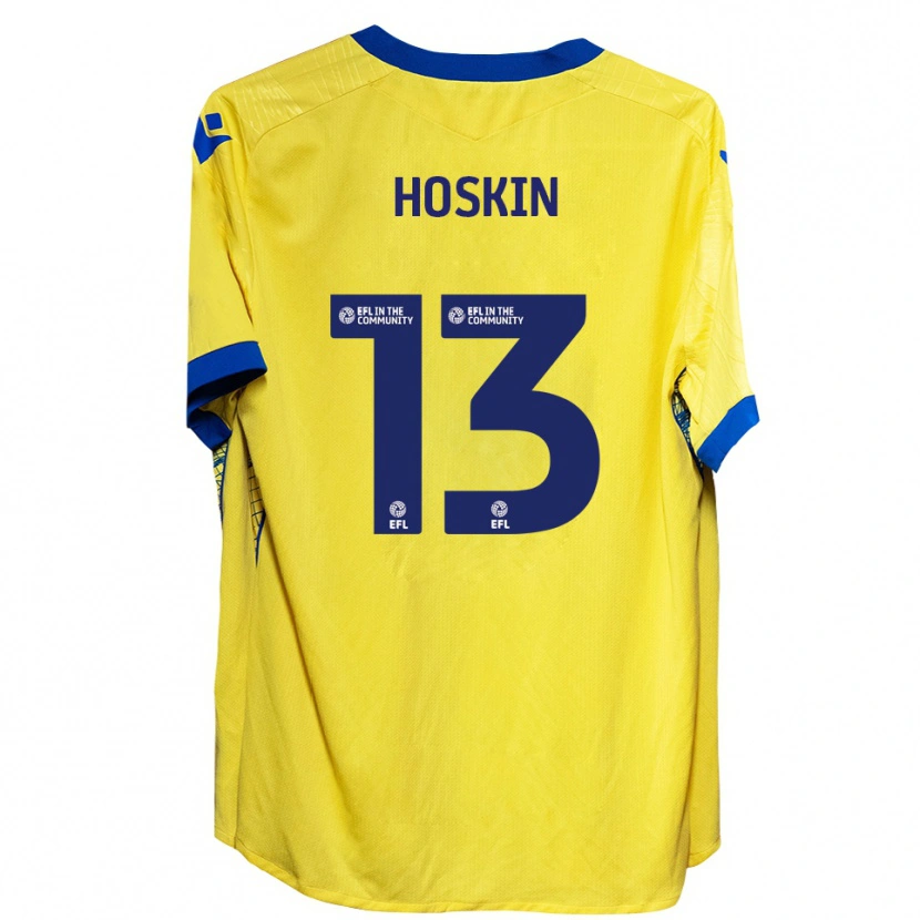 Danxen Dames Owen Hoskin #13 Geel Blauw Uitshirt Uittenue 2025/26 T-Shirt België