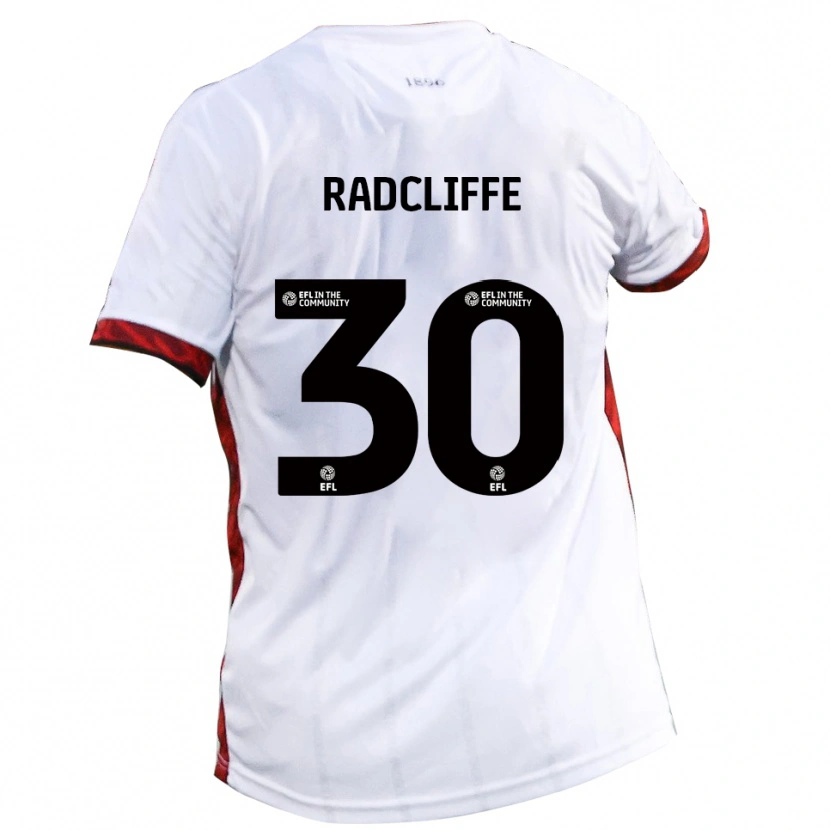 Danxen Dames Ben Radcliffe #30 Wit Rood Zwart Uitshirt Uittenue 2025/26 T-Shirt België
