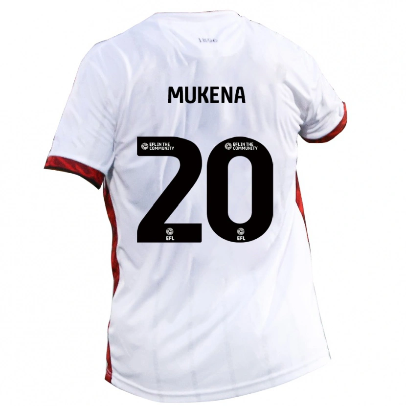 Danxen Dames Joy Mukena #20 Wit Rood Zwart Uitshirt Uittenue 2025/26 T-Shirt België
