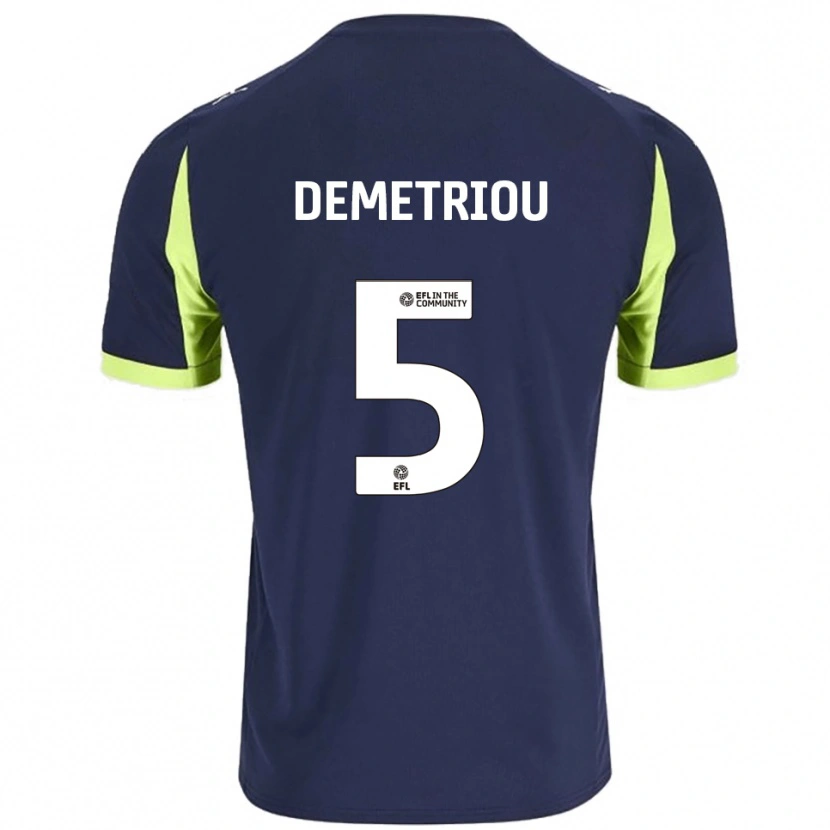 Danxen Dames Mickey Demetriou #5 Marine Fluorescerend Groen Uitshirt Uittenue 2025/26 T-Shirt België