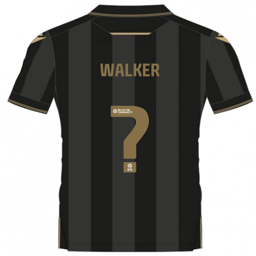 Danxen Dames Jonah Walker #0 Zwart Goud Uitshirt Uittenue 2025/26 T-Shirt België