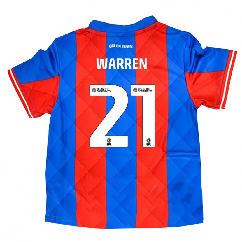 Danxen Dames Tyrell Warren #21 Blauw Rood Wit Uitshirt Uittenue 2025/26 T-Shirt België