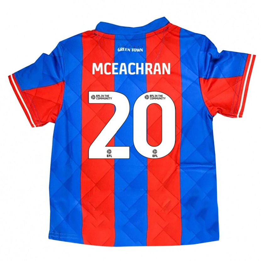 Danxen Dames George Mceachran #20 Blauw Rood Wit Uitshirt Uittenue 2025/26 T-Shirt België