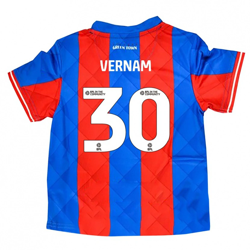 Danxen Dames Charles Vernam #30 Blauw Rood Wit Uitshirt Uittenue 2025/26 T-Shirt België
