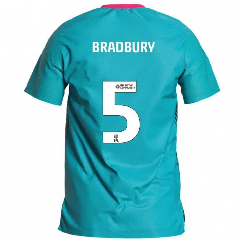 Danxen Dames Tom Bradbury #5 Hemelsblauw Roze Uitshirt Uittenue 2025/26 T-Shirt België