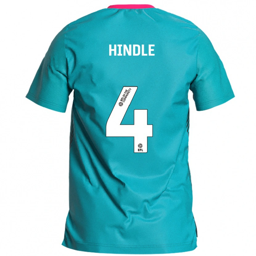Danxen Dames Harry Hindle #4 Hemelsblauw Roze Uitshirt Uittenue 2025/26 T-Shirt België