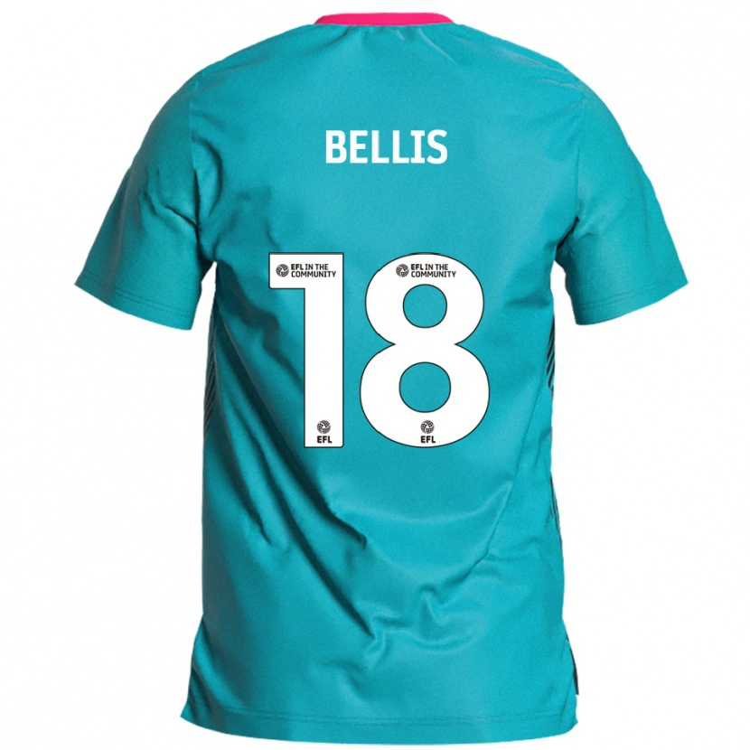 Danxen Dames Reece Bellis #18 Hemelsblauw Roze Uitshirt Uittenue 2025/26 T-Shirt België