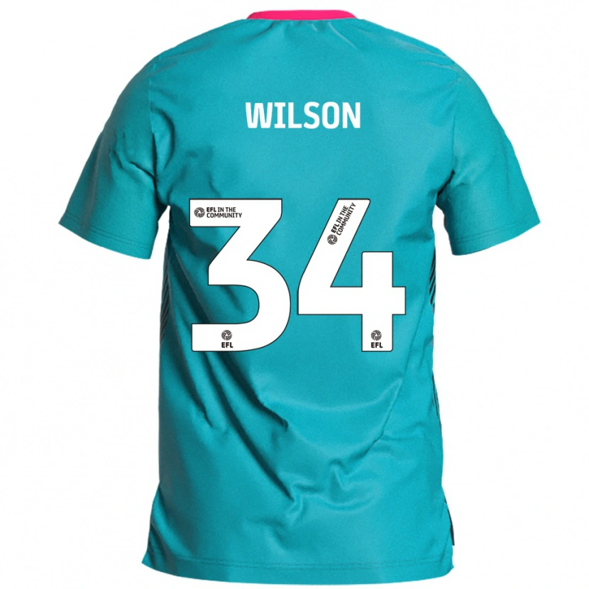 Danxen Dames Robbie Wilson #34 Hemelsblauw Roze Uitshirt Uittenue 2025/26 T-Shirt België