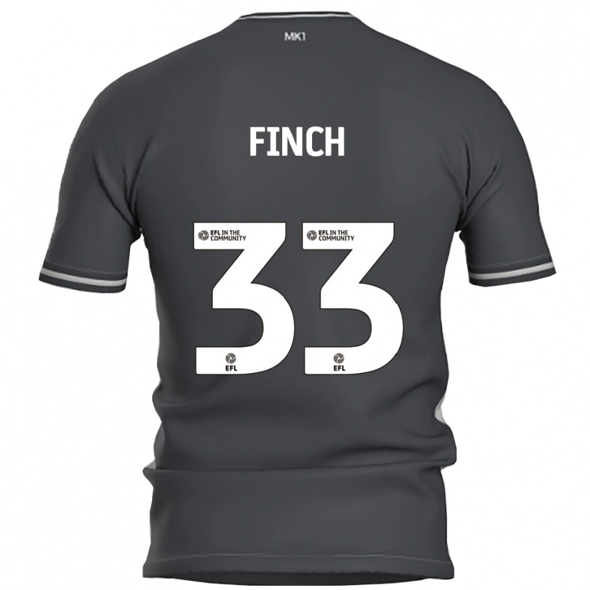 Danxen Dames Tom Finch #33 Grijs Zilver Uitshirt Uittenue 2025/26 T-Shirt België