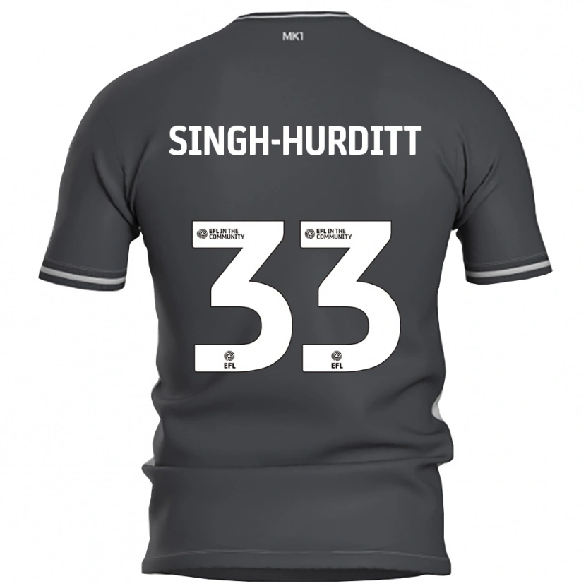 Danxen Dames Damerai Singh-Hurditt #33 Grijs Zilver Uitshirt Uittenue 2025/26 T-Shirt België