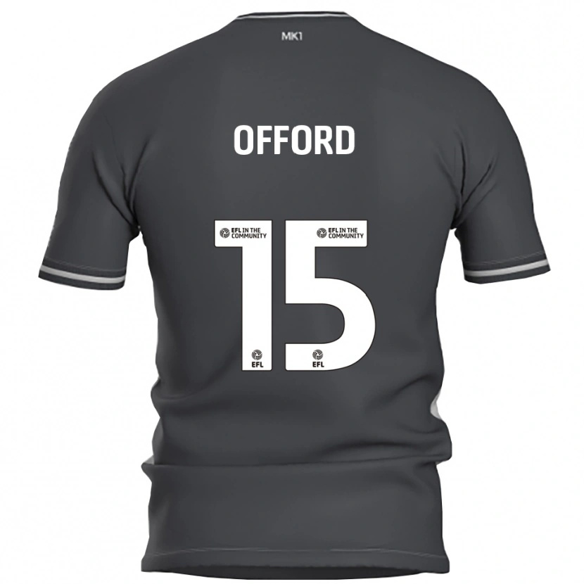 Danxen Dames Luke Offord #15 Grijs Zilver Uitshirt Uittenue 2025/26 T-Shirt België
