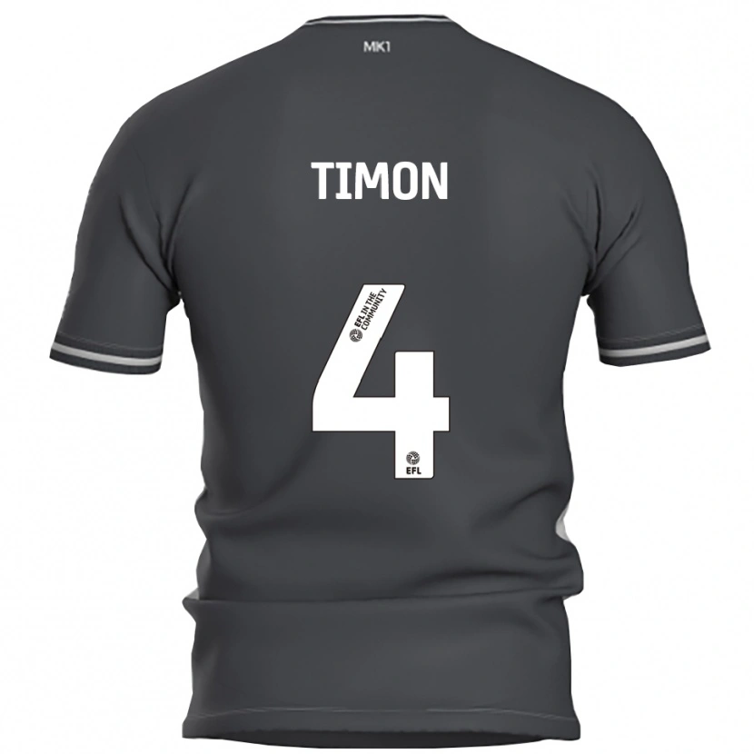 Danxen Dames Amelie Timon #4 Grijs Zilver Uitshirt Uittenue 2025/26 T-Shirt België