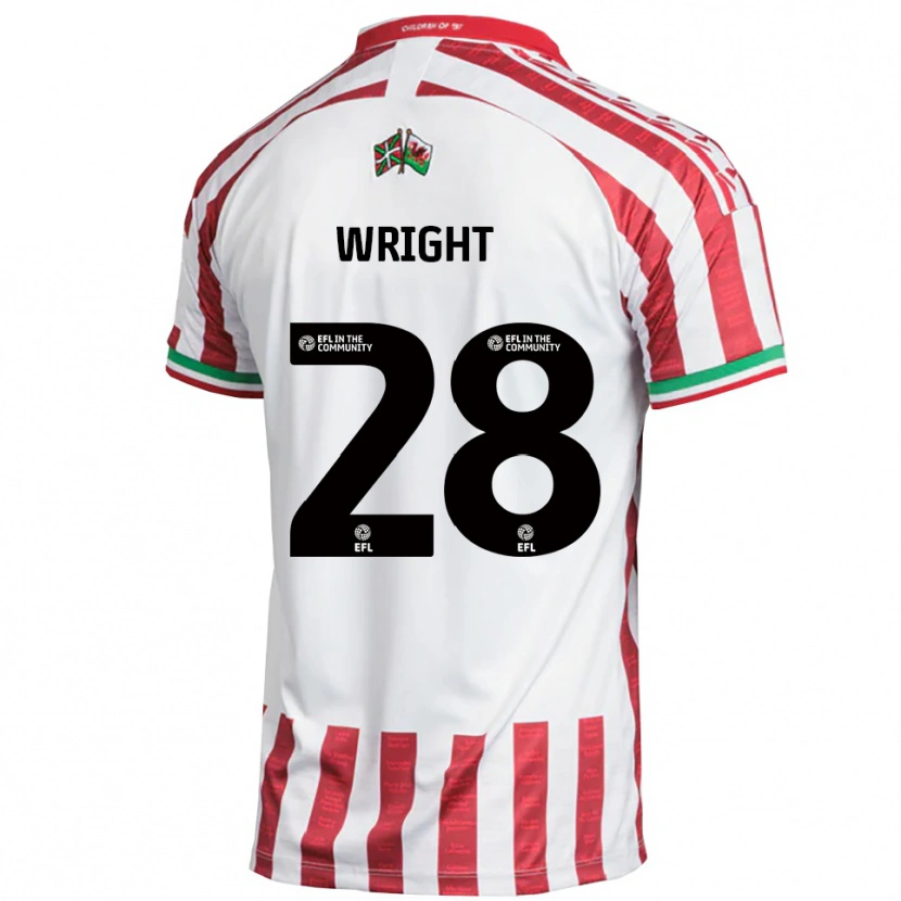 Danxen Dames Jordan Wright #28 Rood Wit Uitshirt Uittenue 2025/26 T-Shirt België