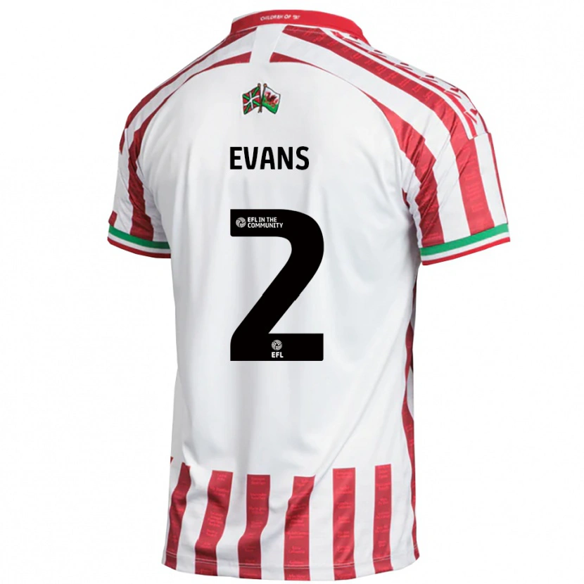 Danxen Dames Cameron Evans #2 Rood Wit Uitshirt Uittenue 2025/26 T-Shirt België