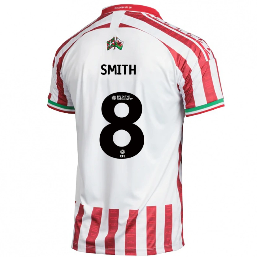 Danxen Dames Matt Smith #8 Rood Wit Uitshirt Uittenue 2025/26 T-Shirt België