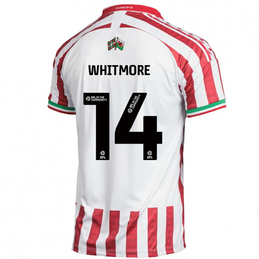 Danxen Dames Kai Whitmore #14 Rood Wit Uitshirt Uittenue 2025/26 T-Shirt België
