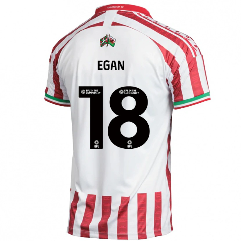 Danxen Dames Cameron Egan #18 Rood Wit Uitshirt Uittenue 2025/26 T-Shirt België