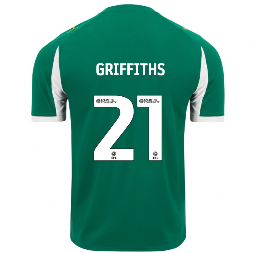 Danxen Dames Harry Griffiths #21 Groen Wit Uitshirt Uittenue 2025/26 T-Shirt België