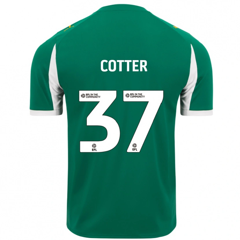 Danxen Dames Barry Cotter #37 Groen Wit Uitshirt Uittenue 2025/26 T-Shirt België