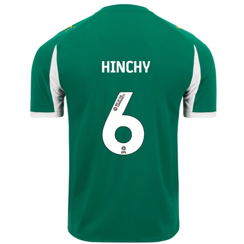 Danxen Dames Jack Hinchy #6 Groen Wit Uitshirt Uittenue 2025/26 T-Shirt België
