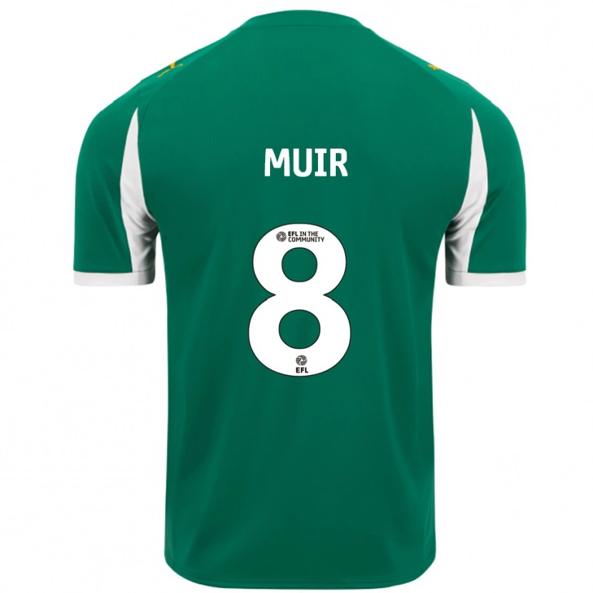 Danxen Dames Kameron Muir #8 Groen Wit Uitshirt Uittenue 2025/26 T-Shirt België
