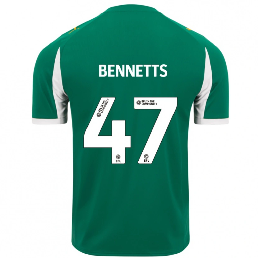 Danxen Dames Keanan Bennetts #47 Groen Wit Uitshirt Uittenue 2025/26 T-Shirt België