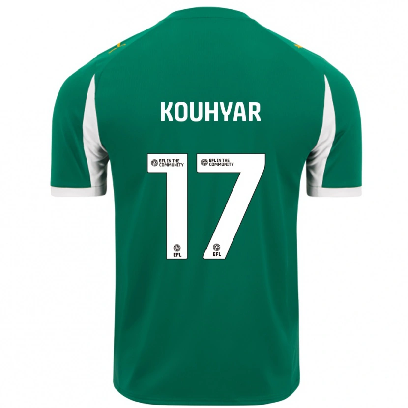Danxen Dames Maziar Kouhyar #17 Groen Wit Uitshirt Uittenue 2025/26 T-Shirt België