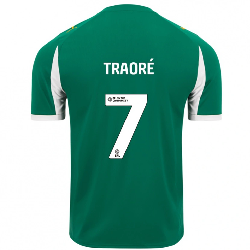 Danxen Dames Maï Traoré #7 Groen Wit Uitshirt Uittenue 2025/26 T-Shirt België