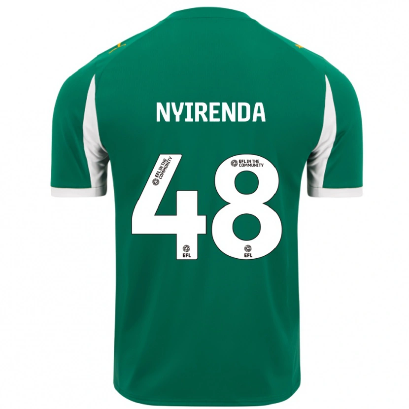 Danxen Dames Themba Nyirenda #48 Groen Wit Uitshirt Uittenue 2025/26 T-Shirt België