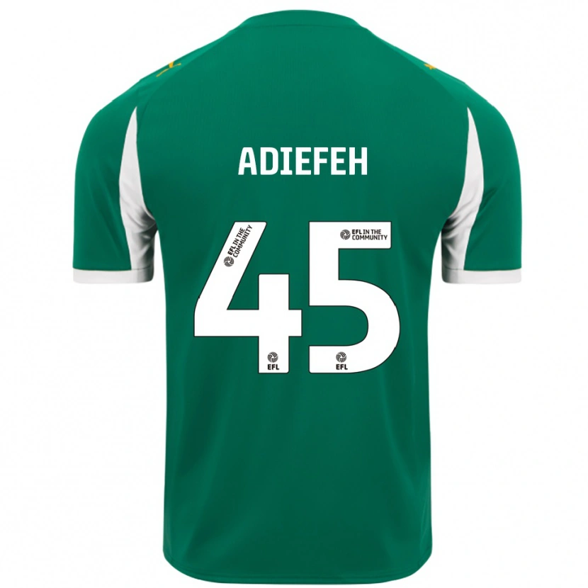 Danxen Dames Daniel Adiefeh #45 Groen Wit Uitshirt Uittenue 2025/26 T-Shirt België