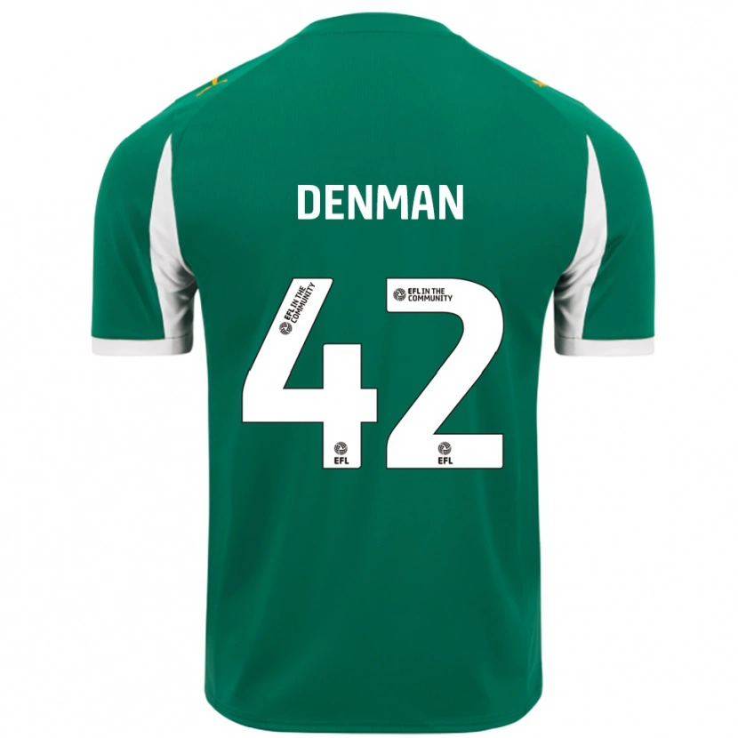 Danxen Dames Zac Denman #42 Groen Wit Uitshirt Uittenue 2025/26 T-Shirt België