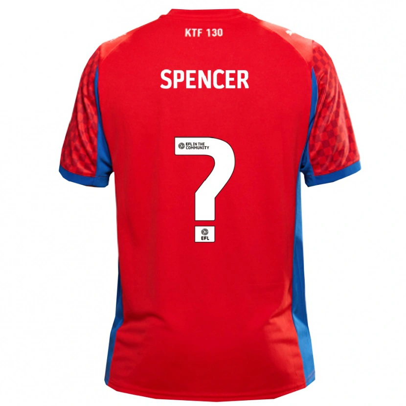 Danxen Dames Ryan Spencer #0 Rood Blauw Uitshirt Uittenue 2025/26 T-Shirt België