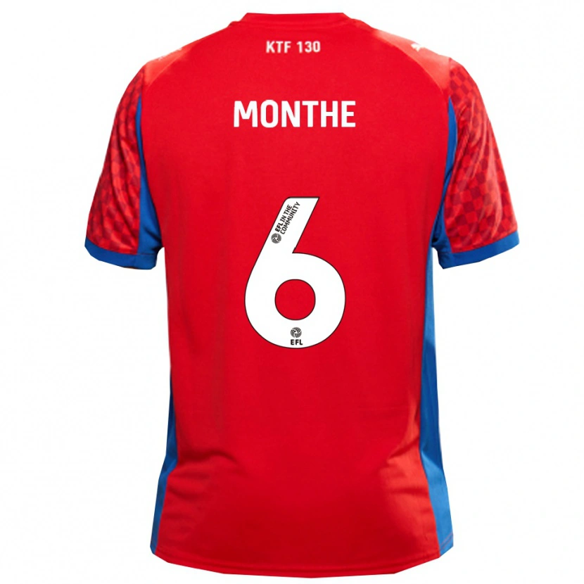 Danxen Dames Manny Monthe #6 Rood Blauw Uitshirt Uittenue 2025/26 T-Shirt België