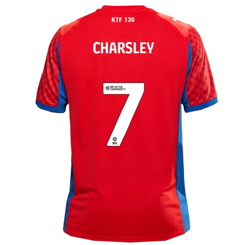 Danxen Dames Harry Charsley #7 Rood Blauw Uitshirt Uittenue 2025/26 T-Shirt België