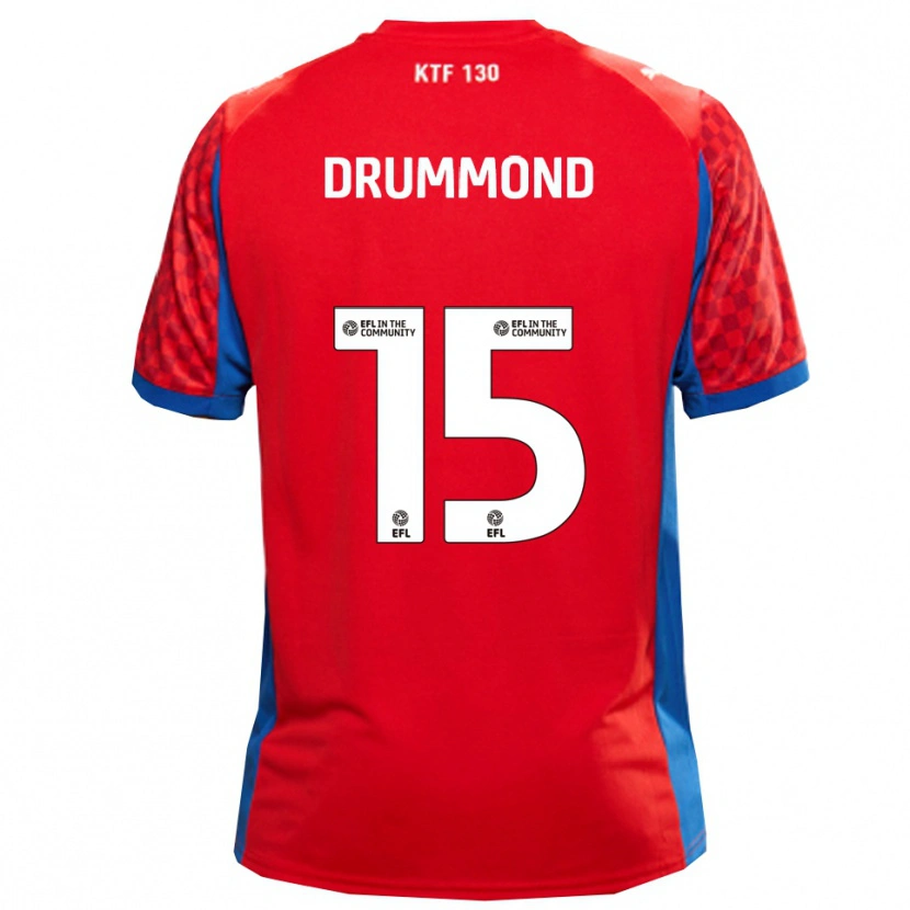 Danxen Dames Kane Drummond #15 Rood Blauw Uitshirt Uittenue 2025/26 T-Shirt België