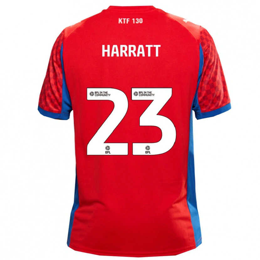 Danxen Dames Kian Harratt #23 Rood Blauw Uitshirt Uittenue 2025/26 T-Shirt België