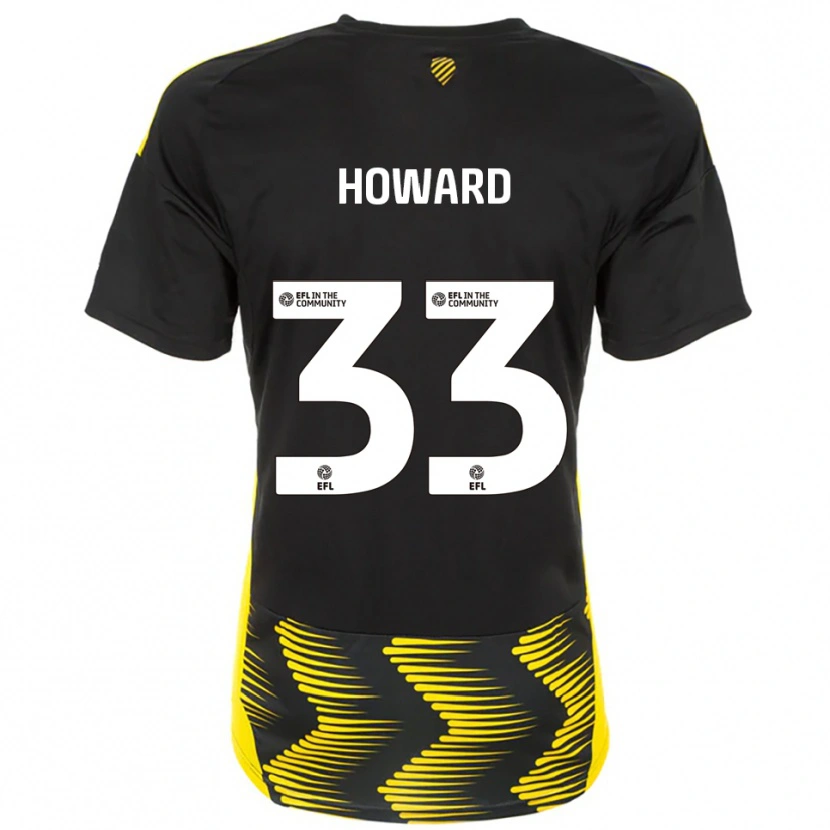 Danxen Dames Mark Howard #33 Zwart Geel Uitshirt Uittenue 2025/26 T-Shirt België