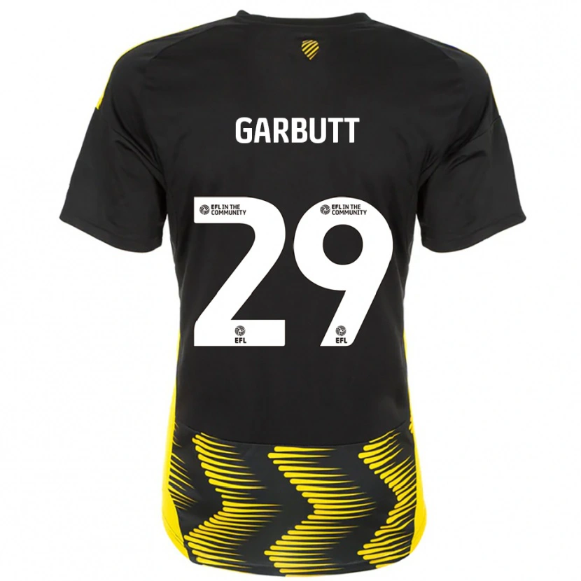 Danxen Dames Luke Garbutt #29 Zwart Geel Uitshirt Uittenue 2025/26 T-Shirt België