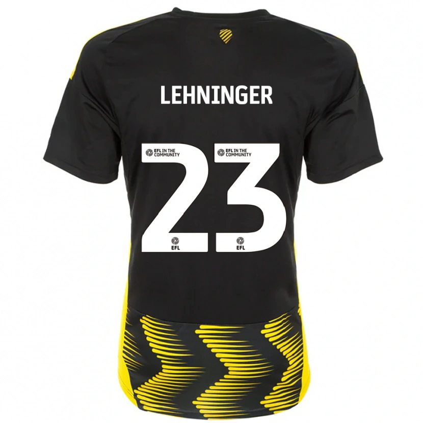 Danxen Dames Saskia Lehninger #23 Zwart Geel Uitshirt Uittenue 2025/26 T-Shirt België