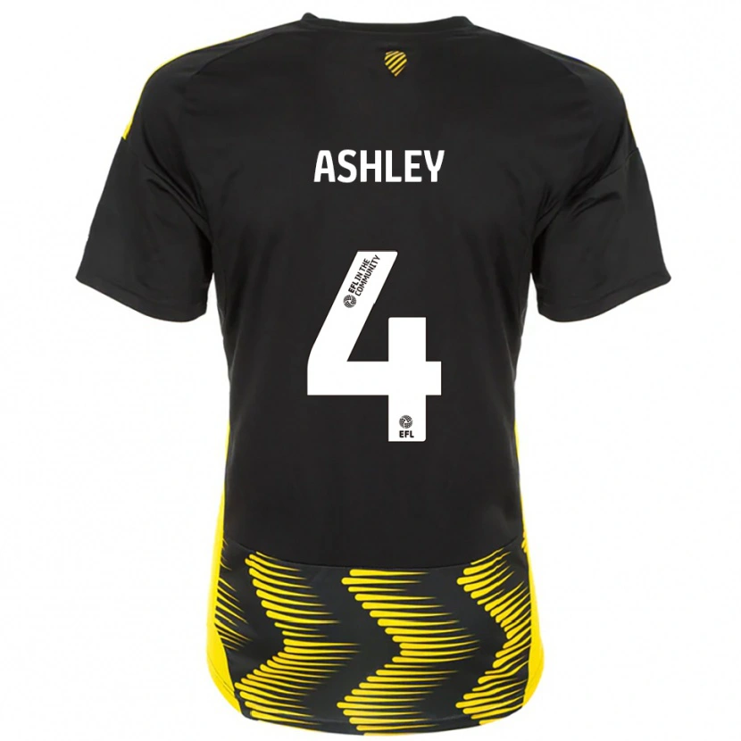 Danxen Dames Ossama Ashley #4 Zwart Geel Uitshirt Uittenue 2025/26 T-Shirt België