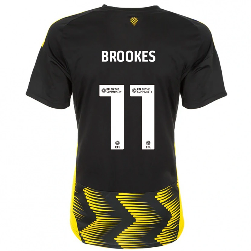Danxen Dames Evie Brookes #11 Zwart Geel Uitshirt Uittenue 2025/26 T-Shirt België